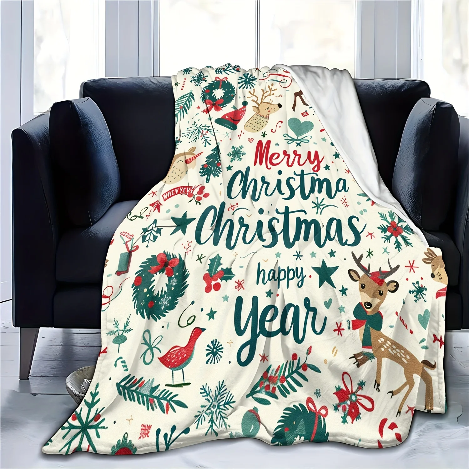 Christmas Throw Blanket - Cozy Christmas Throw Blanket Soft Fleece