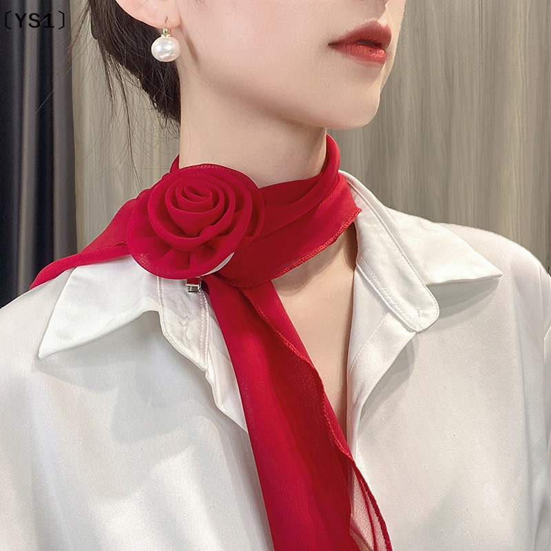 〔YS1〕Fashion Rose Flower Silk  - Ribbon Bow Gift ulasan dan harga