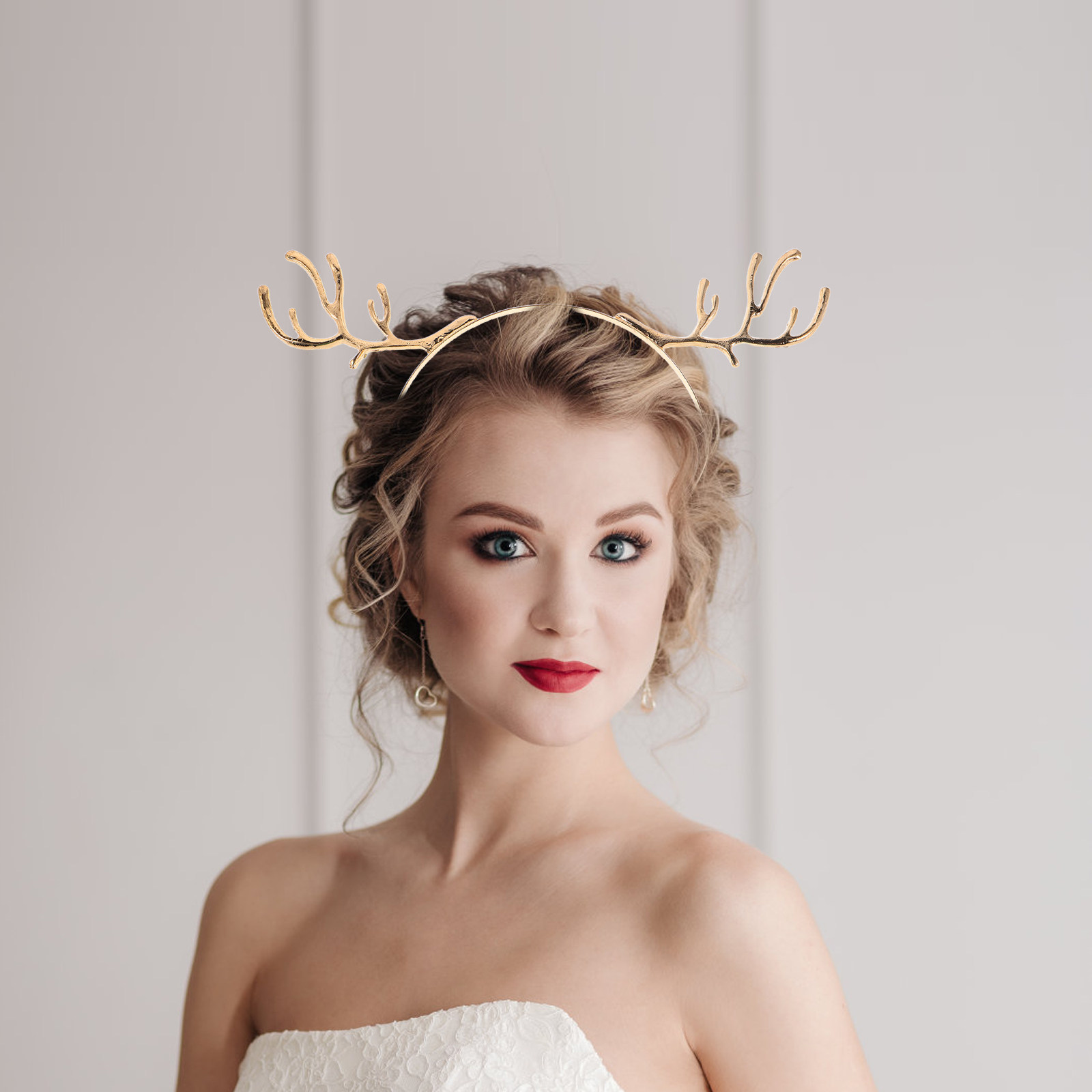 3Pcs Cute Reindeer Antler Head - Reindeer Antlers Headband ulasan dan harga