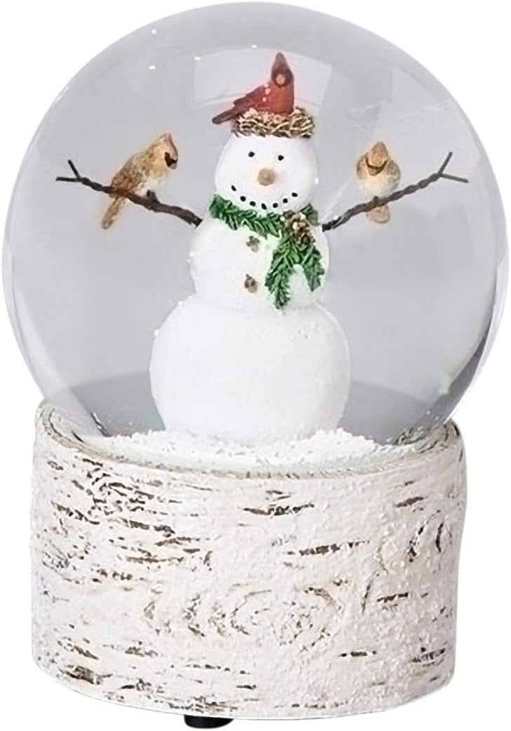Snowman with Cardinal Friends  - Snow Globe Musical ulasan dan harga