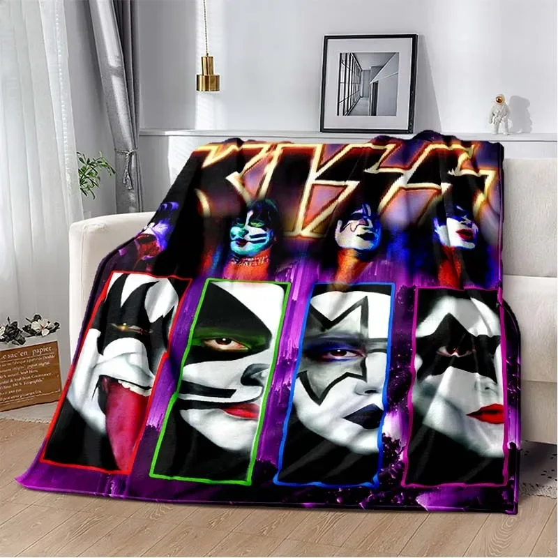 KISS Band Pattern Throw Blanke - Christmas Throw Blanket ulasan dan harga