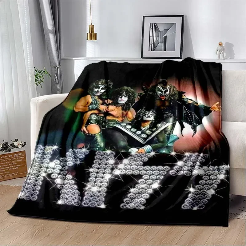 KISS Band Pattern Throw Blanke - Christmas Throw Blanket ulasan dan harga