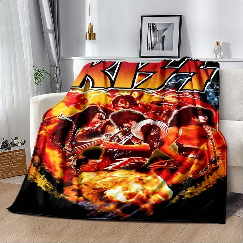KISS Band Pattern Throw Blanke - Christmas Throw Blanket ulasan dan harga
