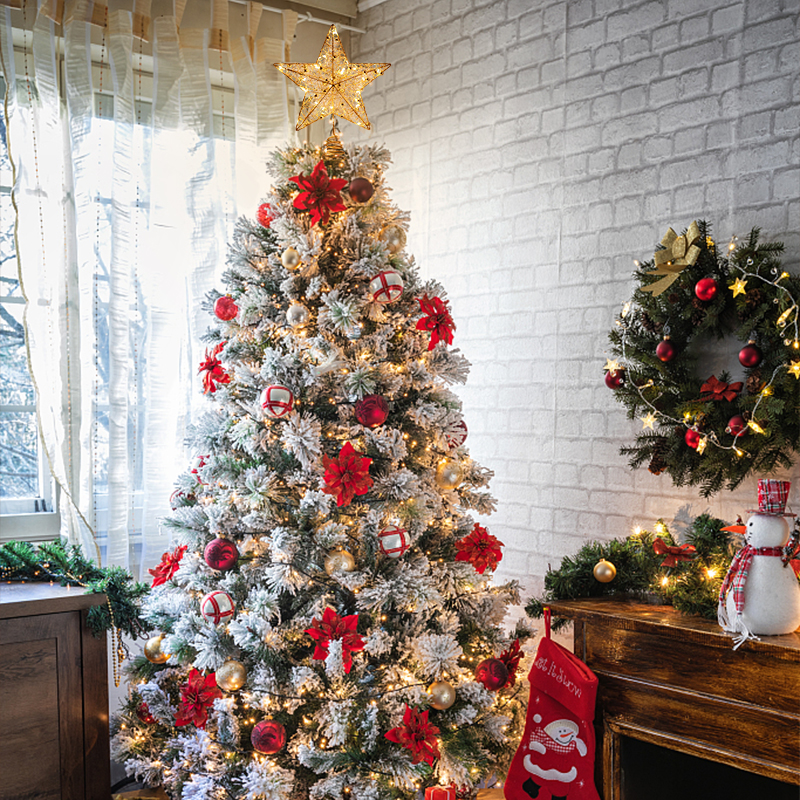 LED Christmas Tree Top Decorat - Star Tree Topper ulasan dan harga