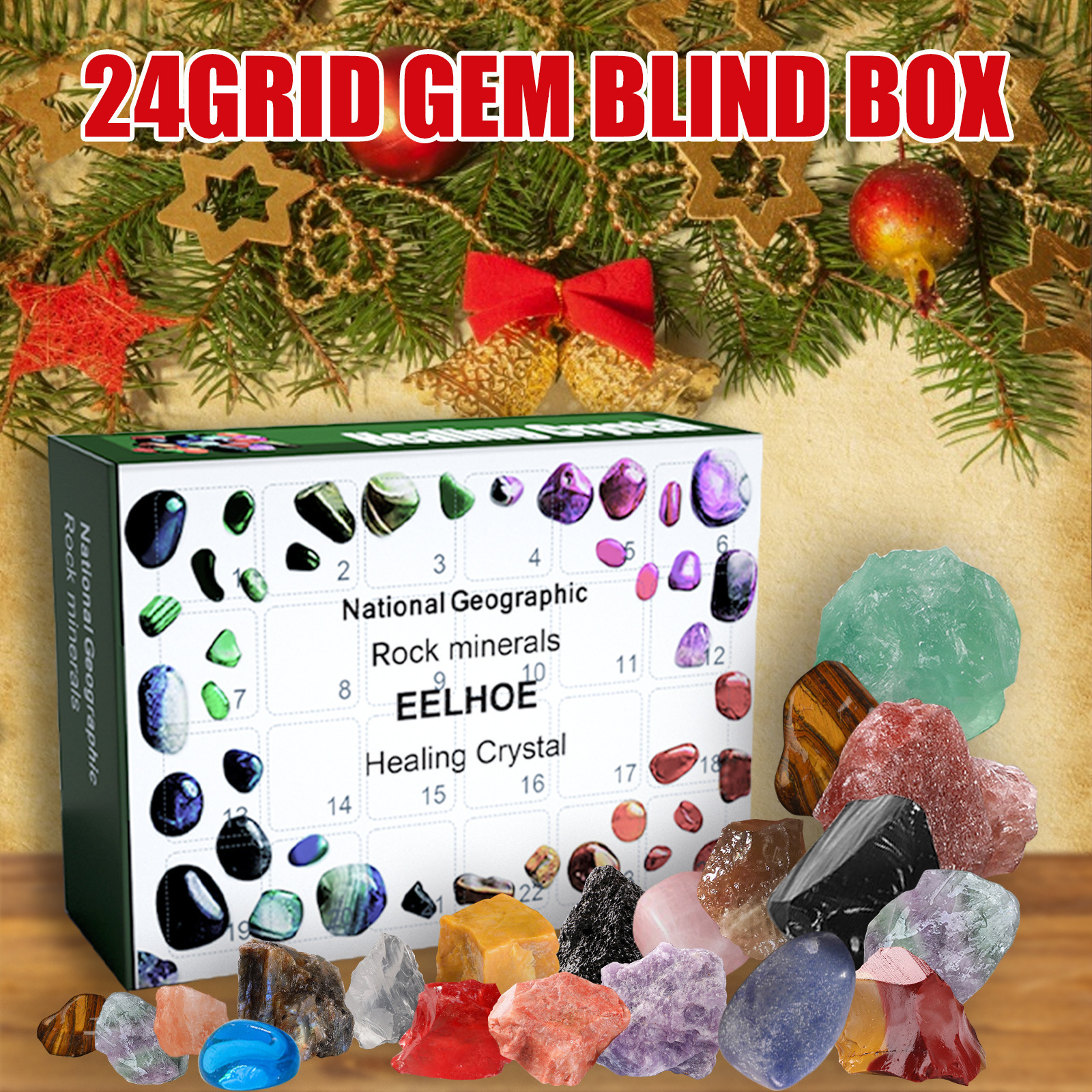 24 Day Stone Advent Calendar R - Advent Calendar Gift ulasan dan harga