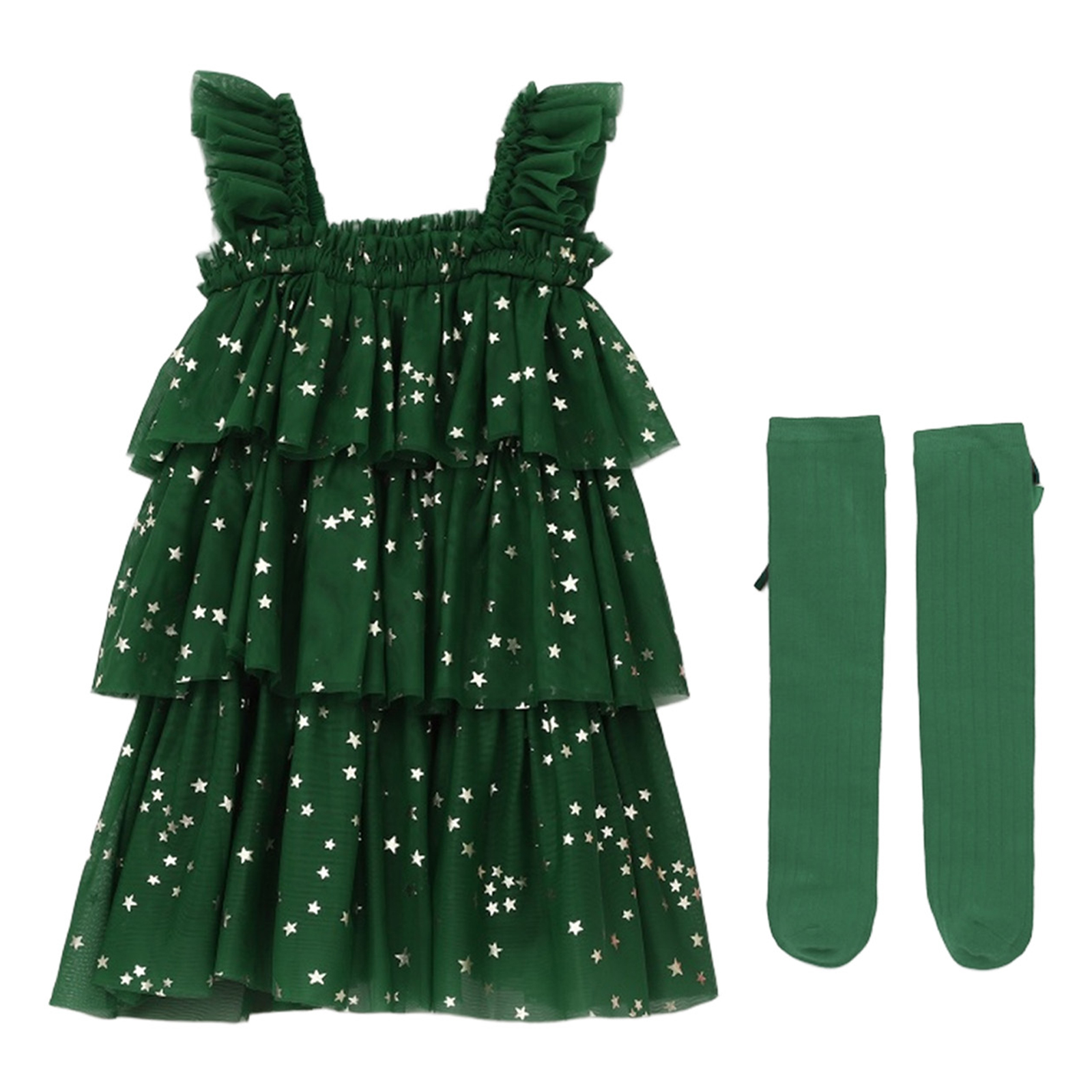 Toddler Girls Christmas Tree E - Elf Costume Christmas ulasan dan harga