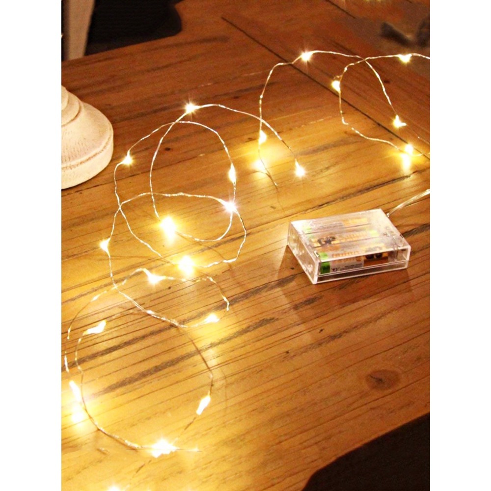 1pc Warm White LED Copper Wire - Led Fairy String Lights ulasan dan harga