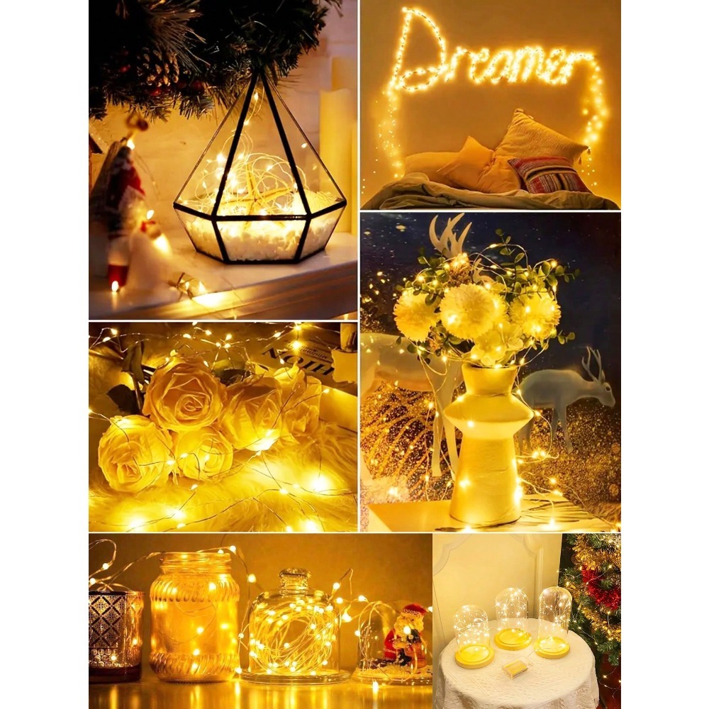 1pc Warm White LED Copper Wire - Led Fairy String Lights ulasan dan harga