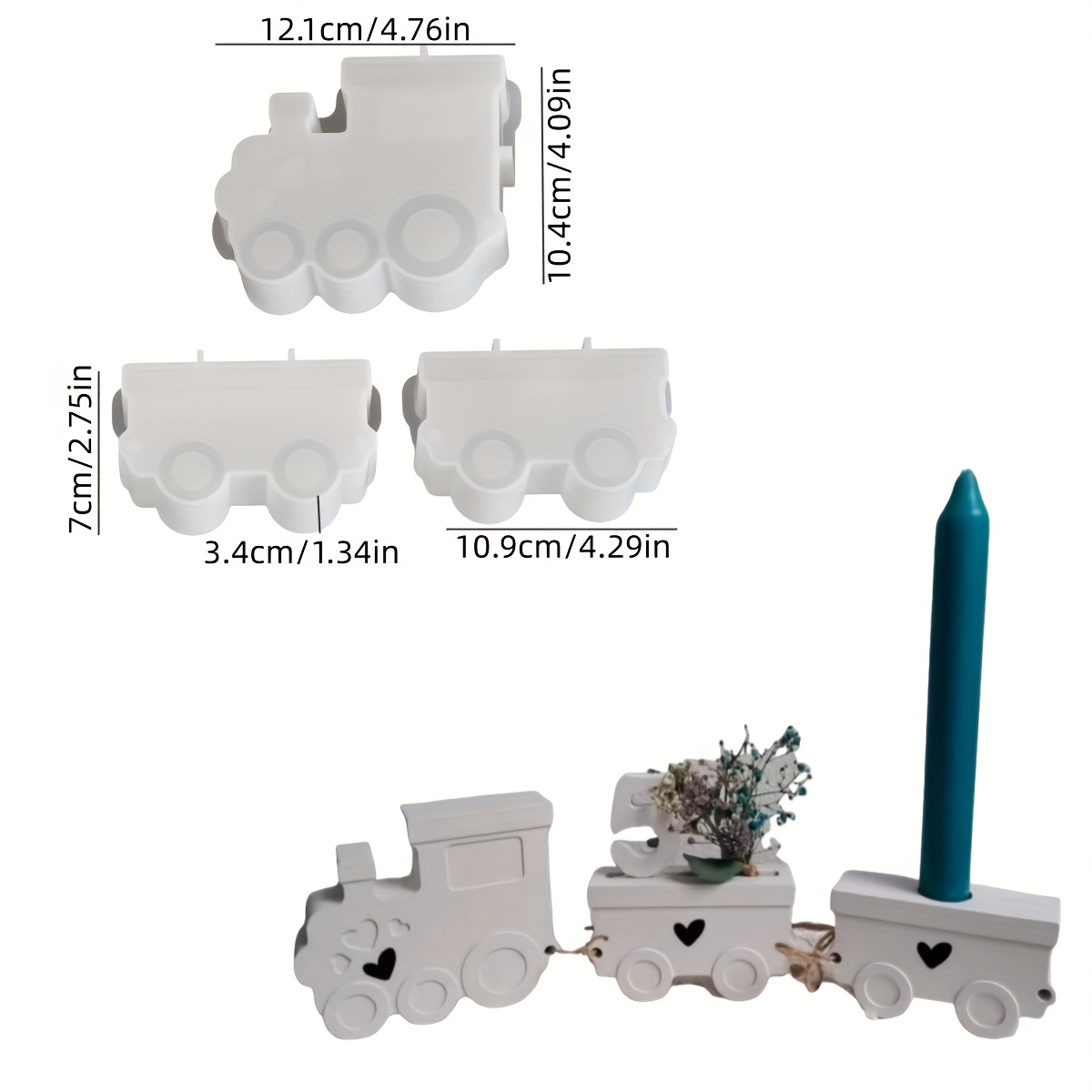 Train Set Resin Silicone Molds - Holiday Candle Set ulasan dan harga