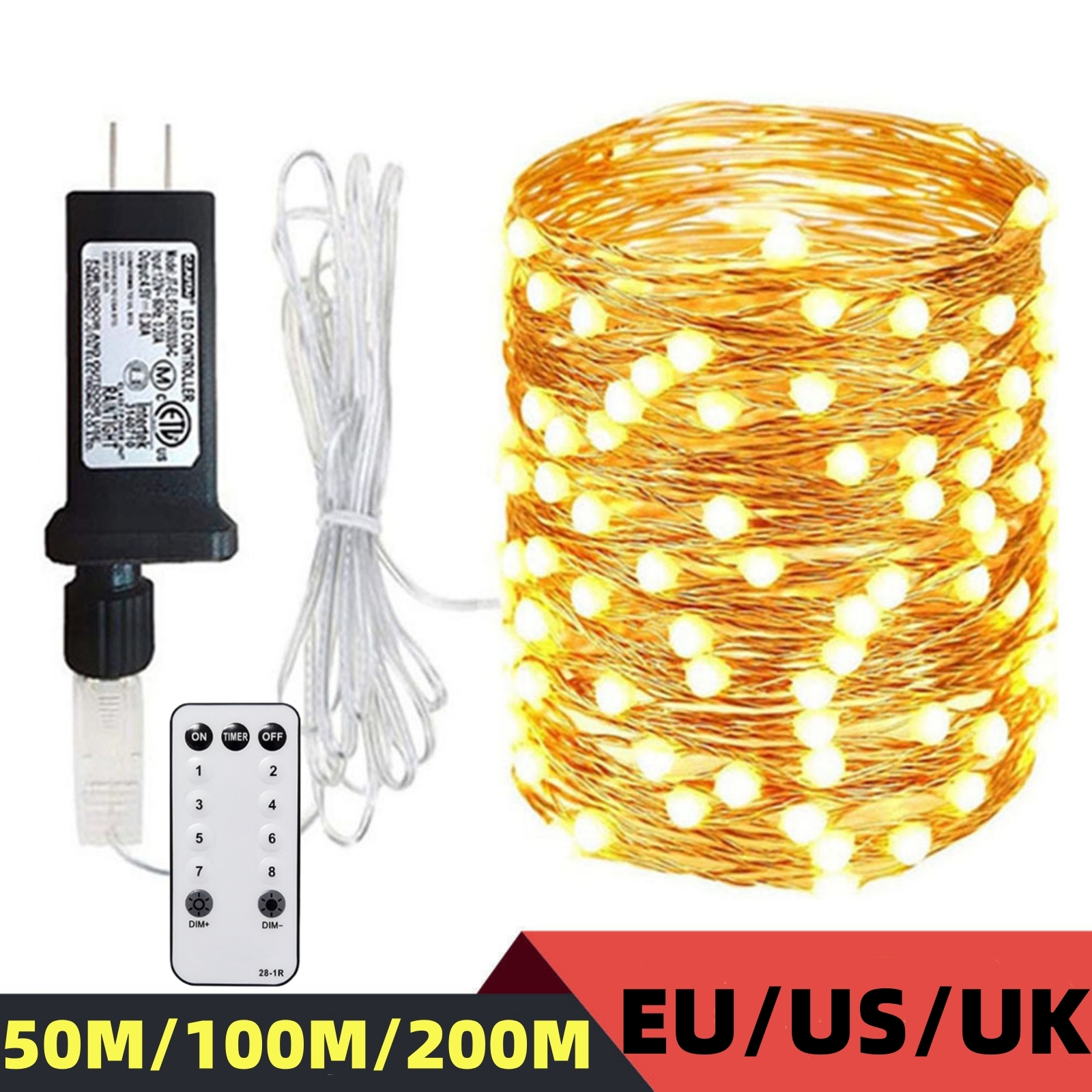 50M 100M 200M Fairy Lights Sil - Led Fairy String Lights ulasan dan harga