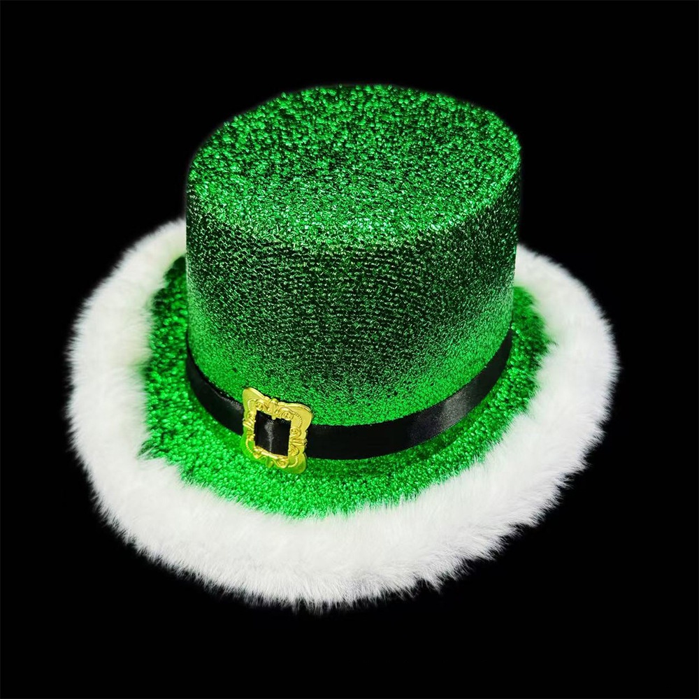 Santa Claus Cap Green Christma - Santa Hat Plush ulasan dan harga