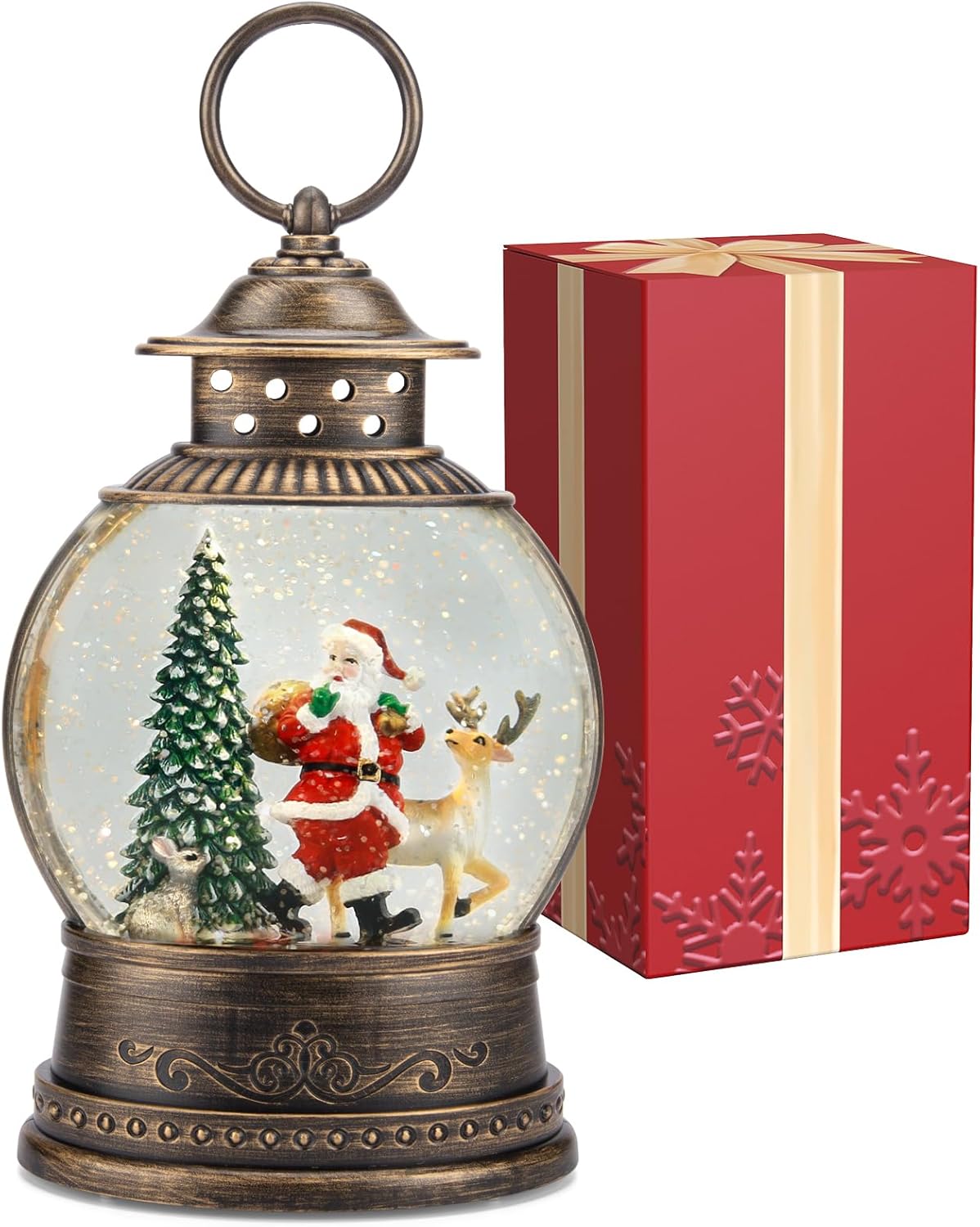 Christmas Snow Globe Lantern w - Snow Globe Musical ulasan dan harga