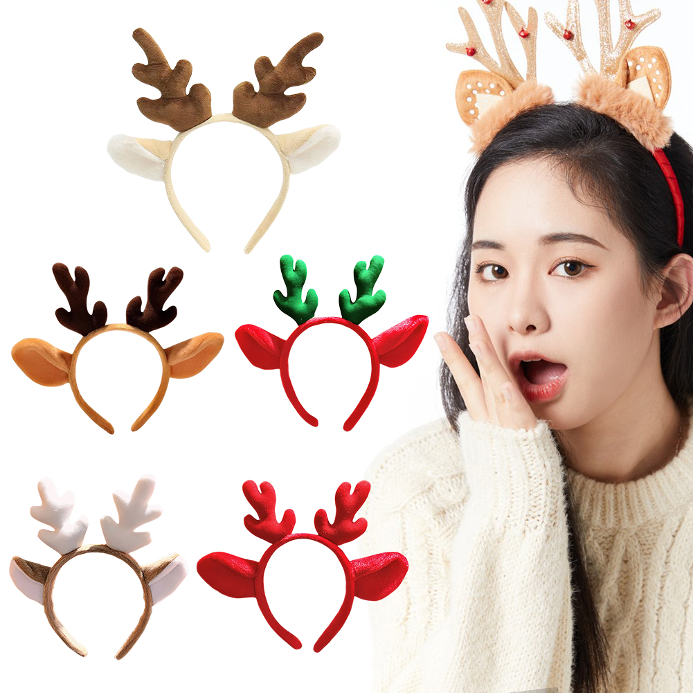 Christmas Headband Reindeer An - Reindeer Antlers Headband ulasan dan harga
