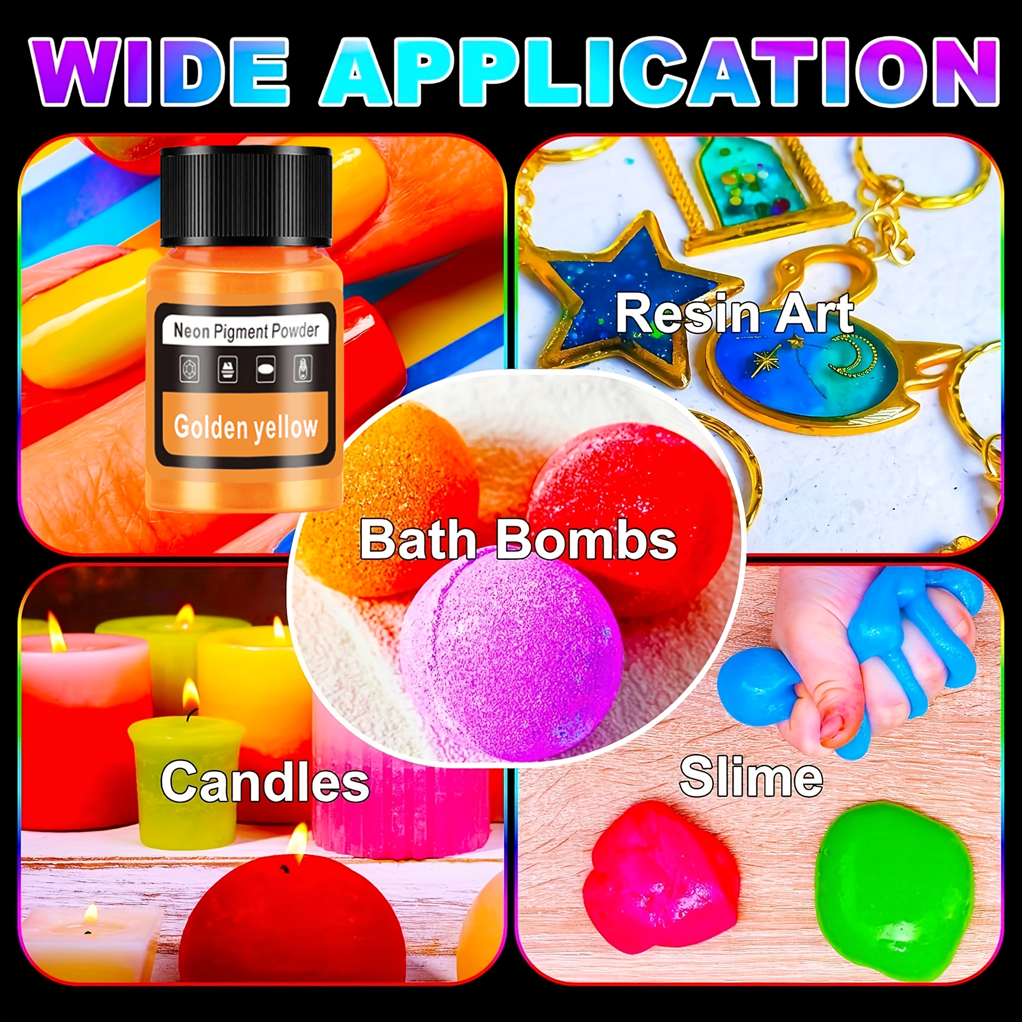 Fluorescent Powder/Neon Resin  - Holiday Candle Set ulasan dan harga